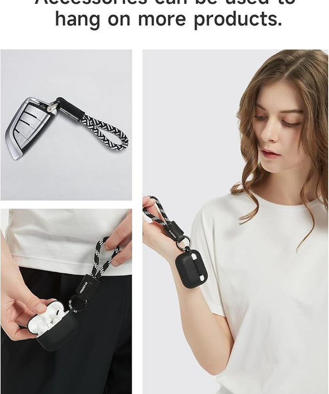 project-cb Phone Finger Ring Strap 1,Phone Tether Tab 2,Phone Lanyard,Phone Strap,Key Chain,Key Ring 2,Charms for Phone Case,Phone Accessories(Green-G)