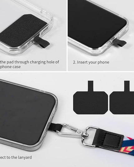 Phone Lanyards, Wrist Lanyards for Keys, Adjustable Shoulder Neck Strap,Universal Crossbody Cell Phone Lanyard for iPhone Case ID Badges,Card Holder, Car Key, and Most Smartphones (Feather)