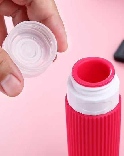 Travel Bottles for Toiletries, Tsa Approved 3oz Portable Travel Bottles, BPA Free Leak Proof Squeezable Silicone Travel Size Containers, Travel Accessories with Clear Toiletry Bag (4 Pack)