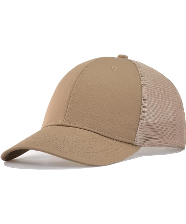 TSSGBL M, L, XL, XXL Snapback Trucker Hats Baseball Caps Adjustable Blank Mesh Back Ball Caps for Men Women