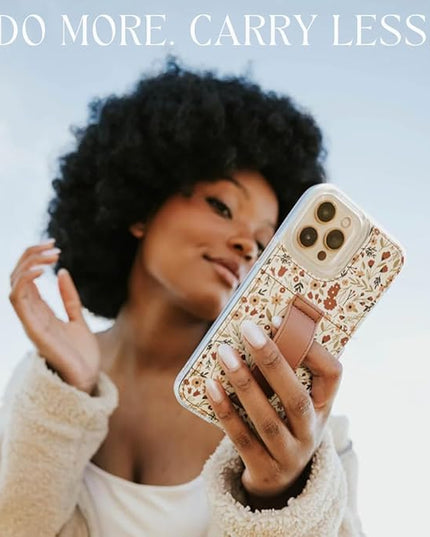 Walli Cases for iPhone 17 Case Aesthetic Wallet Phone Case Card Holder, Securely Holds up to 2 Cards - Cute, Trendy Phone Cover for Women, fits iPhone 17, with Kickstand & Finger Strap