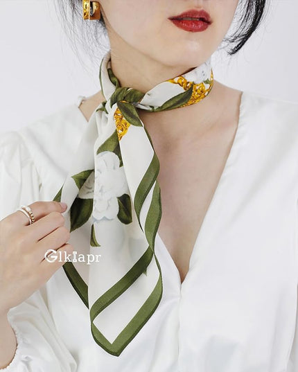 Satin Bandana Headscarf for Women Silky Hair Scarves for Fashion Lightweight