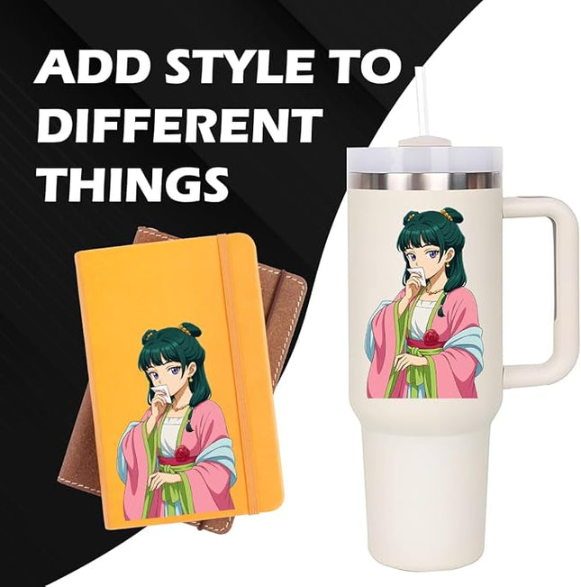 The Court Herbalist Diaries MaoMao Jinshi Anime Manga Decal Stickers for Cars Laptop Skateboard Wall Decor UV Resistant (MaoMao Testing)