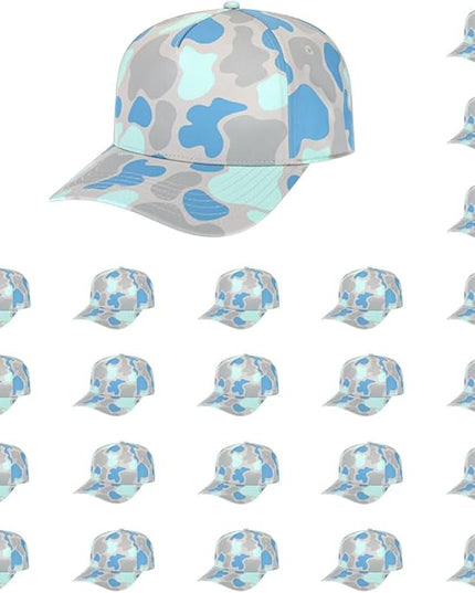 The Hat Pros Cap America i2026 Mid Profile 5-Panel Daybreak Camo Cap w/Quick-Dry Sweatband & Adjustable Snapback
