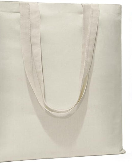 6 I 12 I 24 I 48 Pack Canvas Tote Bags,Reusable Blank Canvas for Shopping Bags,Grocery Bags,DIY Gift Bags