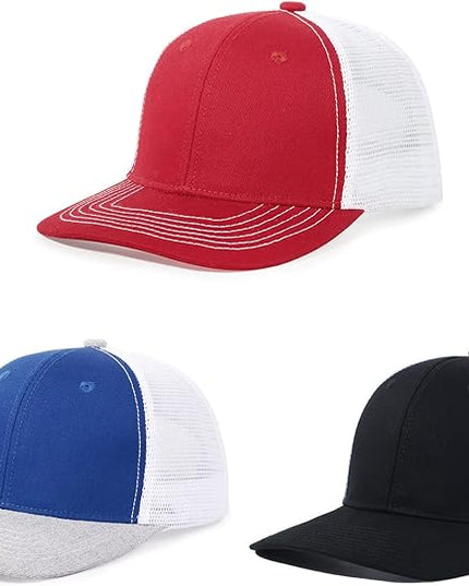 kozinu Unisex Trucker Hats Blank Mesh Snapback Hats Sport Plain Baseball Caps Adjustable Fitted Hat