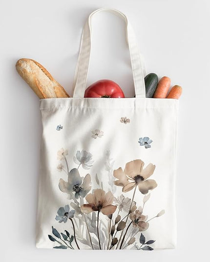 Horaldaily Canvas Tote Bag,Reusable Shoulder Tote Bag for Women Lady Casual Vacation, Shopping, Work, Gym