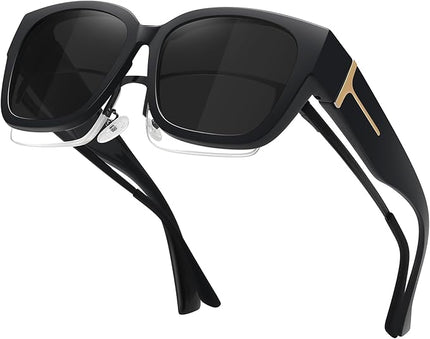 MEETSUN Oversized Fit Over Glasses Sunglasses for Women Men Large Trendy Polarized Sunglasses for Driving UV Protection
