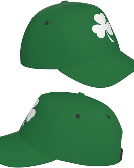 St. Patrick's Day Baseball Cap, Irish Green Clover Trucker Hat for Men Women, Fashion Adjustable Sun Visor Dad Hat