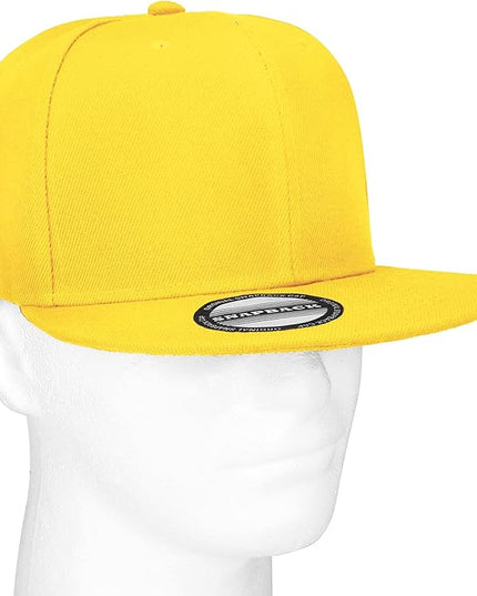 Classic Snapback Hat Cap Hip Hop Style Flat Bill Blank Solid Color Adjustable Size