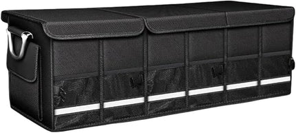 Collapsible Multi Compartment Car Trunk Organizer,SUV Trunk Organizer, suitable for Car Accessories Interior for Women and Men (JB-09)