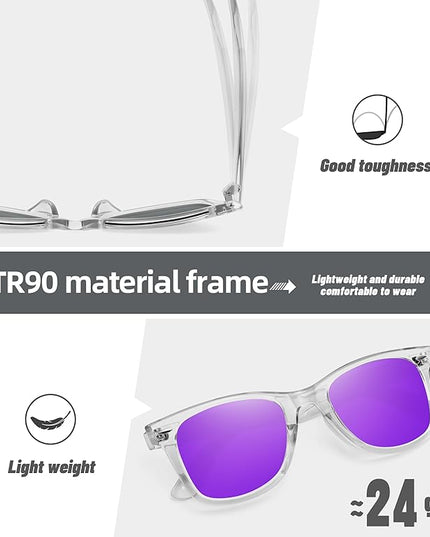 MEETSUN Polarized Sunglasses for Women Men Classic Retro Square Frame Driving Sun Glasses UV Protection