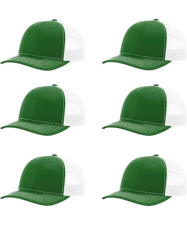 Richardson 112 Classic Six-Panel Adjustable Snapback Trucker Cap | Bulk Packs Available