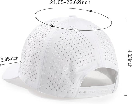 kozinu Quick Dry Baseball Cap Curved Brim Snapback Hat Laser Cut Mesh Ball Cap Golf Ball Cap for Men Women