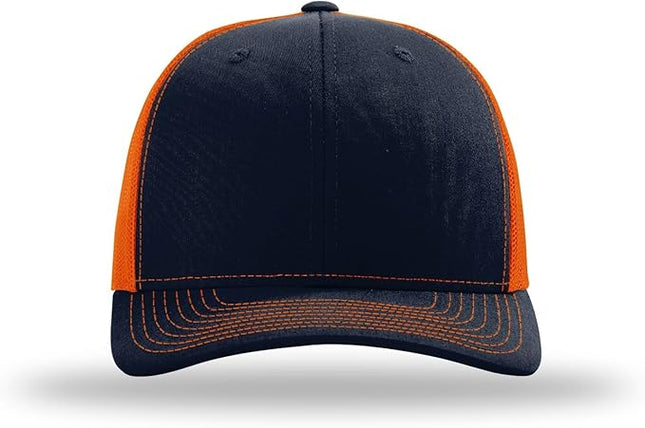 Richardson 112 Trucker Hat - Premium Adjustable Snapback Hat - Structured Six Panel Richardson Blank Caps