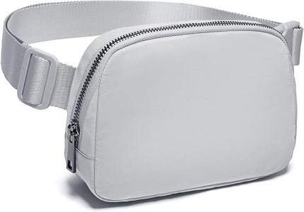 Belt Bag for Women Fanny Pack Crossbody Bags for Women Fashion Waist Packs with Adjustable Strap Gifts for Women Men (Lightgrey)