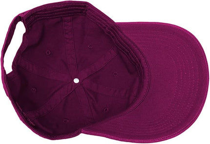 Glory Max 100% Cotton Baseball Cap Classic Plain Low Profile Golf Dad Hat Buckle Adjustable