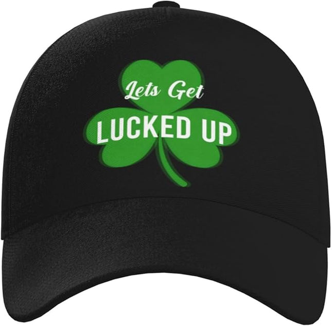 St. Patrick's Day Baseball Cap for Men Women Flower Print Sport Outdoor Travel Trucker Hat Sun Protection Dad Hats