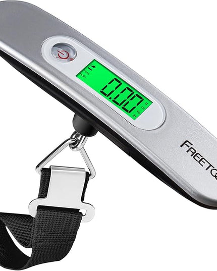 FREETOO Luggage Scale Portable Digital Hanging Scale for Travel, Suitcase Weight Scale with Superior Piano Lacquer 110 Lb/ 50Kg Capacity, Battery Included