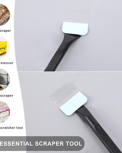 Crevice Cleaning Tool, 9 PCS Carbon Fiber Plastic Scraper Tool Car Detailing Brush Set Non-scratch Multi-purpose Scraper for Clean Small Narrow Spaces and Gaps, Remove Stickers Labels Oil Stains Dirt