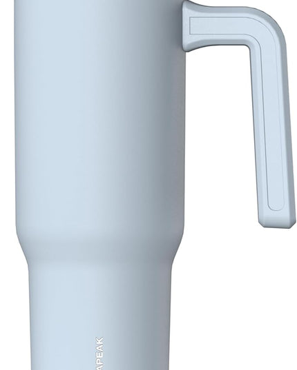 Hydrapeak Voyager 32 oz Tumbler with Handle and Straw Lid | Reusable Stainless Steel Water Bottle Travel Mug Cupholder Friendly | Insulated Cup (Ice Blue)