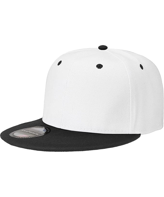Classic Snapback Hat Cap Hip Hop Style Flat Bill Blank Solid Color Adjustable Size