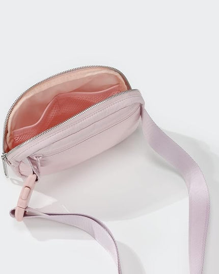 Pander Belt Bag with Adjustable Strap, Fashion Waist Packs, Crossbody Bags for Women (Pink).
