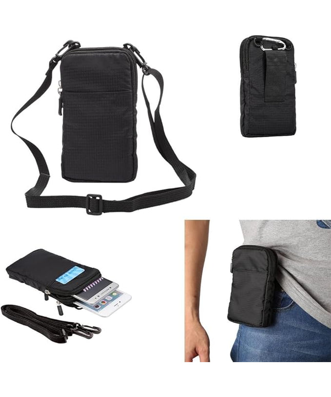 Universal Crossbody Cell Phone Purse Waist Pack Bag for Outdoor Sports Moblie Phone Carrying Cases Shoulder Belt Bag Pouch for iPhone 7 6/6S Plus Samsung Galaxy Phones Under 6.0'' from WaitingU