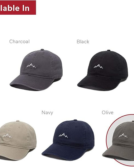 Outdoor Cap -Adult Mountain Dad Hat-Unstructured Soft Cotton