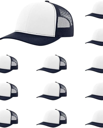 Richardson 112 Classic Six-Panel Adjustable Snapback Trucker Cap | Bulk Packs Available