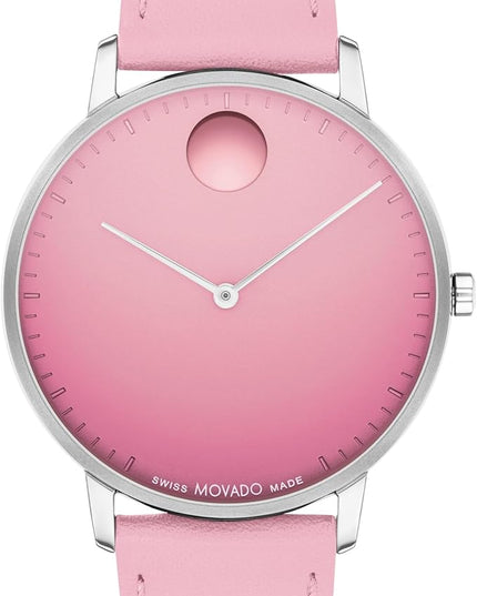 Movado Face Men's Luxury Quartz Watch - Swiss Movement - Water Resistance 30 Meters (3ATM) - Elegant Timepiece - Gift for Him - 41mm