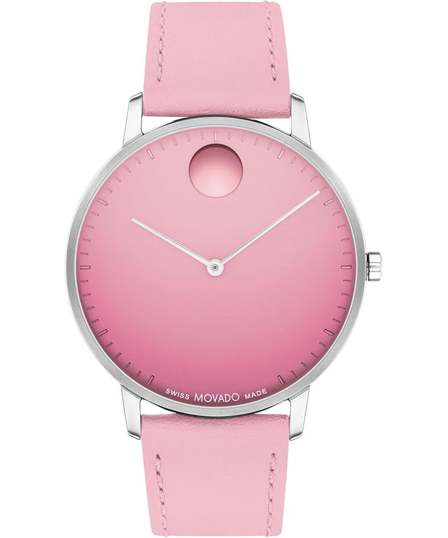 Movado Face Men's Luxury Quartz Watch - Swiss Movement - Water Resistance 30 Meters (3ATM) - Elegant Timepiece - Gift for Him - 41mm