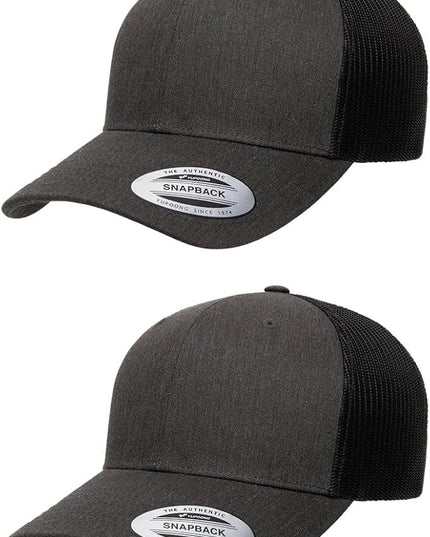 Yupoong Classic Premium Mesh 6 Panel Retro Trucker Cap | Mid Profile Snapback | OSFA | Bulk Pack Available
