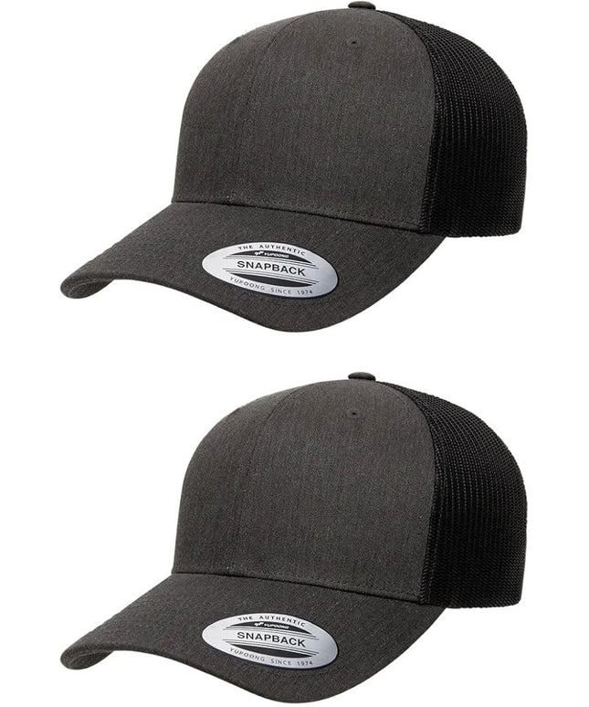 Yupoong Classic Premium Mesh 6 Panel Retro Trucker Cap | Mid Profile Snapback | OSFA | Bulk Pack Available
