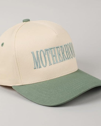 MIRMARU Two-Tone Vintage Canvas Trucker Hats for Men & Women, Adjustable Size Baseball Caps with Trendy Embroidered Design