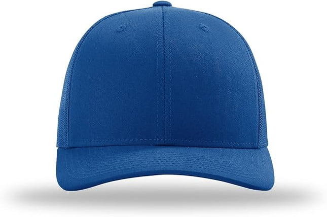 Richardson 112 Trucker Hat - Premium Adjustable Snapback Hat - Structured Six Panel Richardson Blank Caps