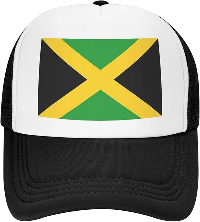 Cute Flag Baseball Cap for Men Women Mesh Trucker Hat Adjustable Patriotic Snapback Baseball Hat for Sports Running
