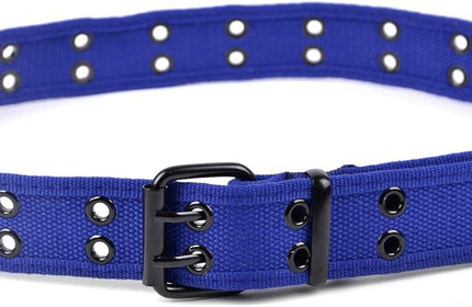 Boxed Gifts Parquet Casual Canvas Belt - Double Hole, Double Grommets for Men & Women