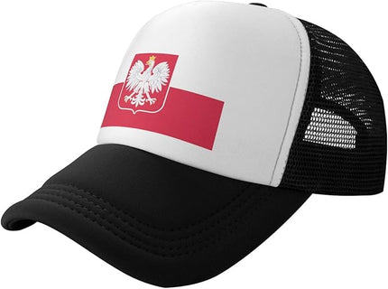 Cute Flag Baseball Cap for Men Women Mesh Trucker Hat Adjustable Patriotic Snapback Baseball Hat for Sports Running