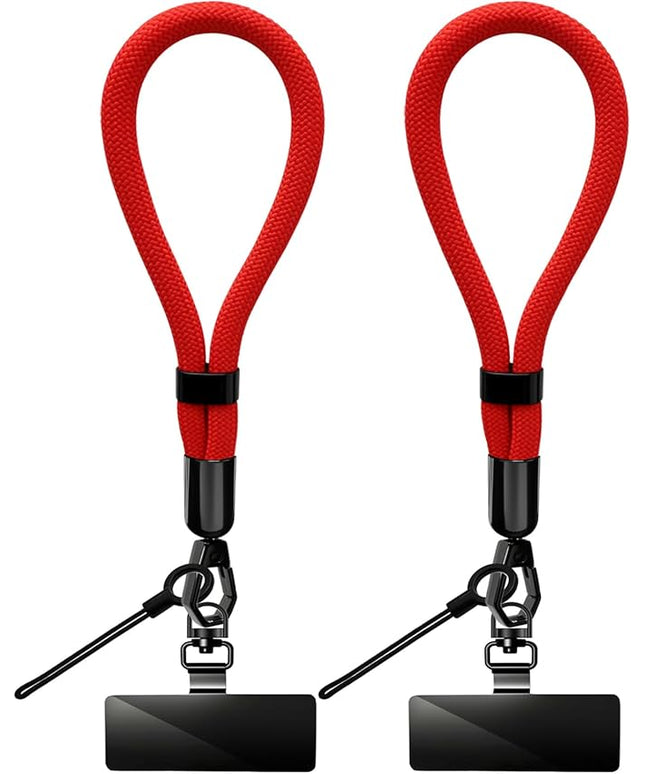 Phone Lanyard, 2 Pack Adjustable Cell Phone Lanyard Hand Phone Wrist Strap with Tether Tabs for Smartphones