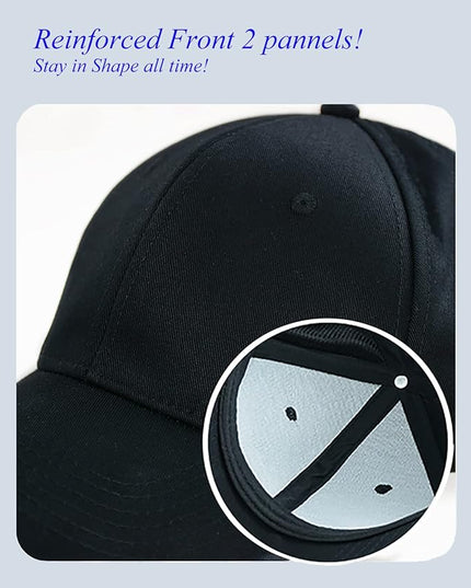 Gelante Adult Plain Baseball Cap Hat Classic Adjustable Size for All Seasons