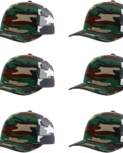 Richardson 112 Classic Six-Panel Adjustable Snapback Trucker Cap | Bulk Packs Available