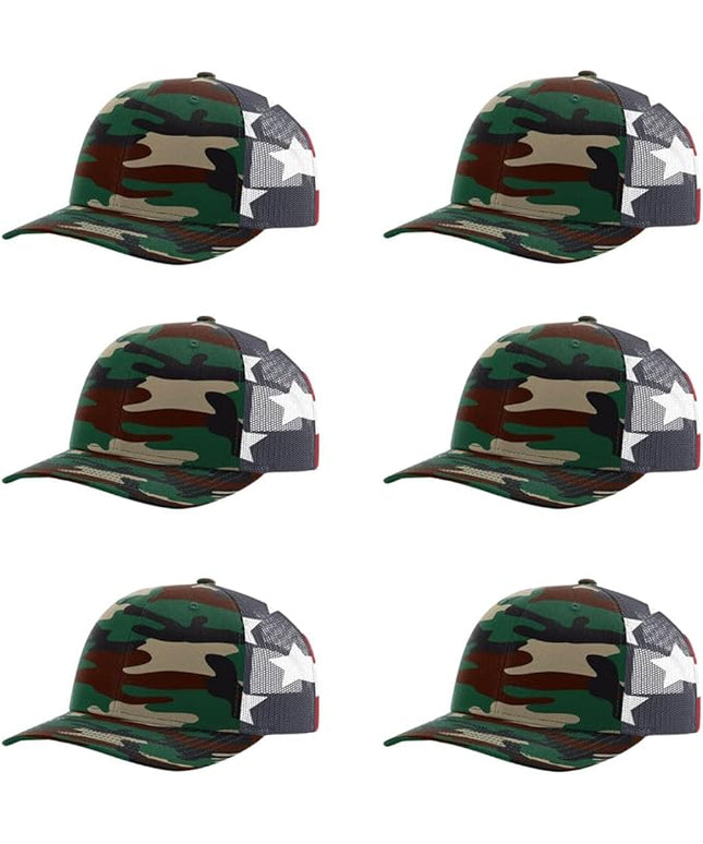 Richardson 112 Classic Six-Panel Adjustable Snapback Trucker Cap | Bulk Packs Available