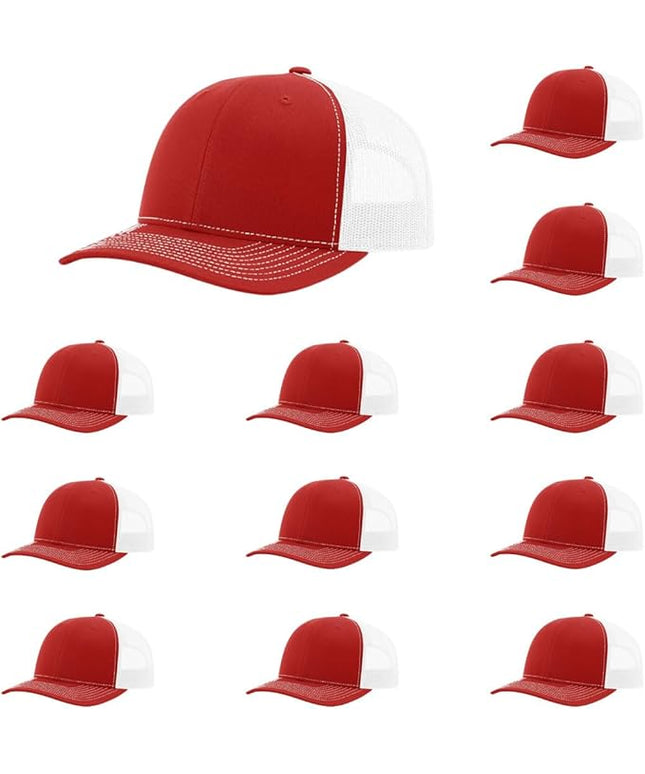 Richardson 112 Classic Six-Panel Adjustable Snapback Trucker Cap | Bulk Packs Available