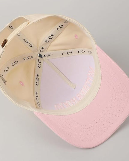 MIRMARU Two-Tone Vintage Canvas Trucker Hats for Men & Women, Adjustable Size Baseball Caps with Trendy Embroidered Design