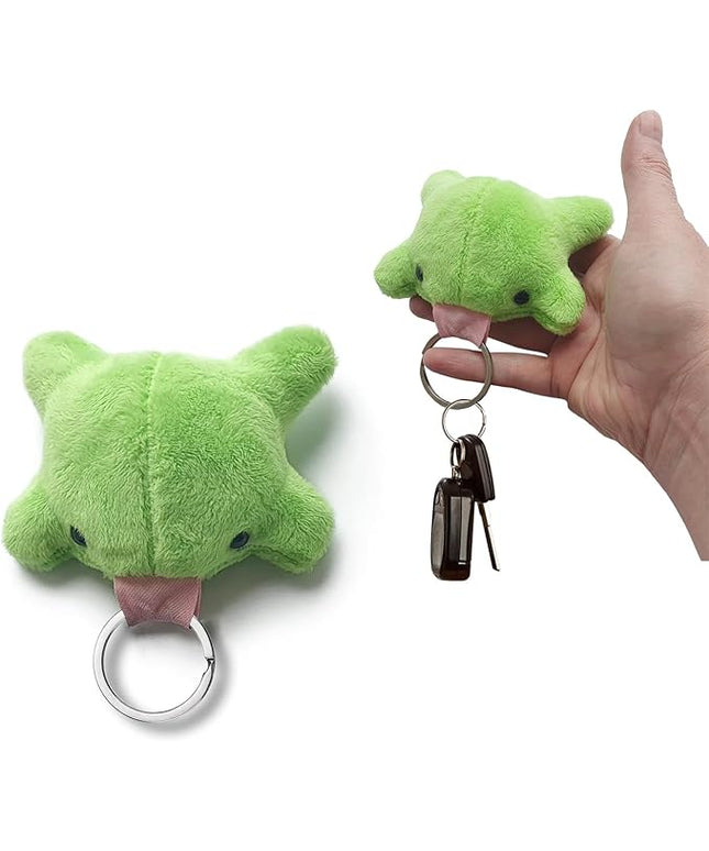 Agromusk Cute Frog Keychain,Kawaii Frog Plush Keychain,Green Frog Purse Bag Charms Funny Frog Decor Car Keys Gifts