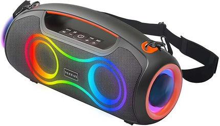 Portable Bluetooth Speaker Wireless, 180W Max Loud Waterproof Speakers, Bass Boost Boom Box for Party and Outdoor, w/2*Subwoofer, 2*Tweeter, DSP, IP65, 24H, TWS, TF, USB, AUX