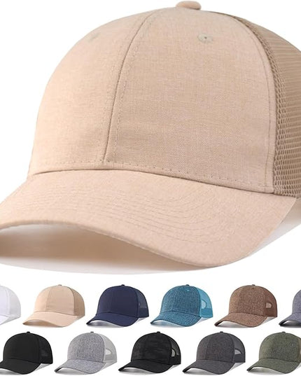 CYGTE XXL Plus Size Trucker Hat Snapback Baseball Cap- Big Head Fit Up to Size 8 Men's Mesh-Back Ball Cap