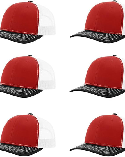 Richardson 112 Classic Six-Panel Adjustable Snapback Trucker Cap | Bulk Packs Available