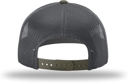 Richardson 112 Trucker Hat - Premium Adjustable Snapback Hat - Structured Six Panel Richardson Blank Caps